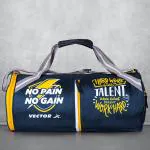 Vector X No Pain Gym Duffel 22L Sports Bag for Men and Women Polyester | Large Compartment | Front Utility Pocket | Durable Base | Adjustable Shoulder Strap