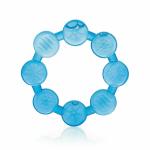 BeeBaby Ring Water Filled Teether with Carry Case, 100% BPA FREE, Easy to grip for Babies, Soothes teething Gums. - Blue. (Step 2 - For Front & Side Teething) 3M+