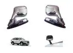 DrivEscape Chevrolet Captiva Front Fender Chrome Bonnet Mirror With Indicator (set of 2)