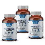 AYUKARMA Testosterone Booster Capsules for Men Ayurvedic Herbs & Minerals, Ashwagandha, Safed Musli for Strength, Stamina & Muscle Gain 180 Cap (Pack of 3)