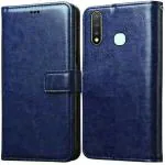 xvx Flip Cover for Vivo Y19 / Vivo U3 / Vivo U20 (Blue, Dual Protection, Pack of: 1)