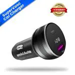 amiciAuto 80W SuperVooc Car Charger for OnePlus Smartphone with Dual Charging Port USB-A and USB-C, Car Battery Voltage Monitoring