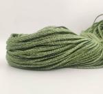 Macrame Braided Green Cotton Cord 20 m