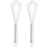 DreamBasket Stainless Steel Egg Whisk / Egg Beater (Pack of 2) for Kitchen