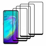 Kite Digital Tecno Pova (Black) Tempered Glass Screen Protector with Edge to Edge Coverage and Easy Installation Kit (Pack of 4)