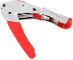 RG6 F Connector Compression Connector Crimping Tool COAXIAL Cable Suitable with RG6 Connect Sky Extension Cable (Silver and Red)
