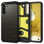 Spigen Tough Armor Gunmetal TPU and Polycarbonate Shock-Absorbent Back Cover Case Compatible with Samsung Galaxy S22 5 x 9 x 2 cm
