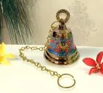 DSH Brass Hanging Bells for Puja Room Decoration Items Hanging Bell for Mandir Temple Decor Ghanti for Mandir.
