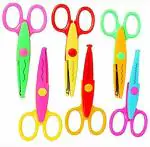 Kidivo Zig Zag Multicolor Scissor Set (Pack of 6)