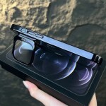 MALIRAJ iPhone 14 Case - New Plating MagSafe Cover with Transparent Camera Stand Black