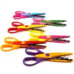 StealODeal Blue Self Adhesive Foam Sheets A4 Size With Zig-Zag Scissor