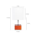 Wooden Brown & White