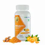 Zeon (A Promise of Good Health) Zeonutra Nano Curcumin and Vitamin C Orange Flavoured Immunity Chewable Tablets for Kids & Adults - 60 Immunity Booster Supplement Tablets for Daily Immune Support