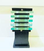 ALUCIFIC Metal Icecube 1 Mat Black B22 Holder Gate Light for Exterior Garden, Boundary Wall, Terrace, Parking Space, Pathway