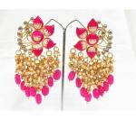 Gyaan Jewels Handmade Shop Global Gold Plated Earring Set Pink (Women and Girls)