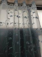 Jvin Fab Multicolor Polyester Curtain, 2.13 X 1.42 X 0.08 M (Set Of 2)