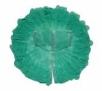 Real Seed Green Silk Beautifully Floral Handmade Net Cloth 22.5cm