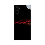 GADGETSWRAP Printed Vinyl Skin Sticker for Samsung Galaxy Note 10 - Lines Burst Dark Wavy Light