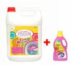 Froton Laundry Liquid Detergent top load and front load liquid detergent 5 litre & Free 500ml Pack