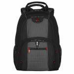 Wenger PILLAR 16 Inch Laptop Backpack, Triple Protect Compartment with Case-Stabilising Platform in Black/Grey (25 Litre)-blend of style & function, Swiss designed, 600633