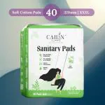 Cailin Care Cotton Day & Night Protection Sanitary Pad Sanitary Napkin (Total 40 Pads | XXXL | 320mm)