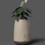 uBreathe Mini Lite Plant Based Air Purifying Planter With 3 Stage Filtration Helps In Removing Indoor Air Pollutants, Small And Portable Personal Use For Home and Bedroom