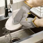 SARTHU Reusable Wire Dishwashing Gloves | Durable, Non-Slip, Waterproof Kitchen Cleaning Gloves | Eco-Friendly & Comfortable Fit for Dishwashing, Scrubbing, and Household Cleaning (Pack of 2)