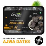 Coreganic 100 % Natural Premium Ajwa Dates for Weight Management (Rich in Dietary Fibre) 500g