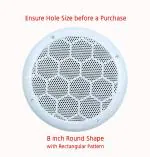 LJL Traders Exhaust Fan Cover / Mosquito Net Cover / Dust Controller - 8 inch Round, 1 Piece