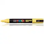uni-ball Posca 5M 1.8 mm-2.5 mm Bullet Shaped Markers, Yellow Ink, Pack of 2