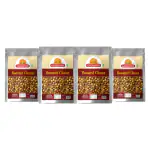 Ghotaram Plant-Based Protein Snack Roasted Bhuna chana Bengal Gram Chickpeas | High Fiber and Low Fat | Rich in Vitamins and Minerals | Lower Cholesterol | No Artificial Colors-900g*4Pack