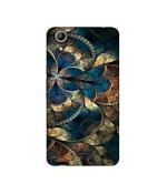 Casotec Fractional Pattern Design Printed Silicon Soft TPU Back Case Cover for Micromax Canvas Selfie Lens Q345