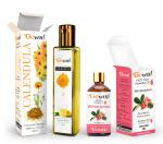 GO WOO Pack of 2 Wintergreen Essential Oil and Calendula Carrier Oil - 100% Pure Natural