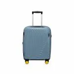 EUME Wanderer Cabin 55 Cm Luggage Trolley Bags for Travel |Polypropylene (PP) 8 SilentRun Wheels Suitcase ( Ice Blue)