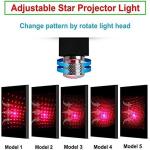 Shopeleven Car Projector LED Light USB Roof Star Projector Car Lights with 4 Modes, Interior Car Night Lamp USB Portable Adjustable Flexible