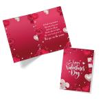 Festiko Happy Valentine's Day Cards, Red Love Card for Wife/ Girlfriend/ Fiance, Happy Valentine's Day Greeting Card