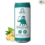 Malaki Premium Ginger Ale 250ml (Pack of 6) | Premium Edition | Refreshing | Natural Ingredients | Low Calories | Carbonated Drink | Ginger Flavoured Drink