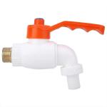 Livefast White Pvc Heavy Garden Tap Outdoor Bib Faucet - Wall Mount Installation Type