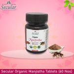 Secular Organic Manjistha Tablets | Antioxidant Tablets For Skin Glow (60 Tablets)