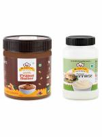 Mr. Kap's Yum Pack of 2 Yummy and Healthy Tasty Chocolate Crispy Peanut Butter 340 g and Premium Mayonnaise 250 g