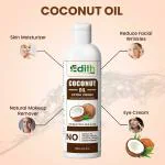 Edith Naturals Coconut Carrier Oil Natural Skin Moisturizer, Therapeutic, Odorless Hair Oil (200 ml)