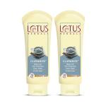 Lotus Herbals Claywhite Black Clay Face Pack | Detans Skin & Unclogs Pores | 60g - Pack of 2
