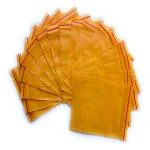 Gdc Yellow Plastic Yellow Zip Lock Pouch Bags For Sweets And Nuts, 4 X 5 Inch (Pack Of 100)