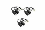 WETEK Passive HDCVI TRANSCEIVER Single Channel CCTV Camera Video Balun for AHD/HDCVI/HDTVI (Pack-3)