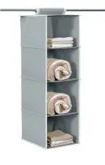 Kuber Industries 4 Shelf Closet Hanging Organizer