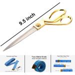 StealODeal Multicolor 9.5 Inch With Measuring Inch Tape Scissors (Set Of 1)