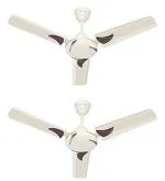 Candes 900mm 3 Blade Ceiling Fan, Ivory (Pack Of 2)