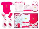 VParents Bitsy New Born Baby Gift Set (Pack of 8) (Pink)