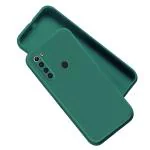 Rakulo For Redmi Note 8 Liquid Silicone with Camera Protection Back Cover Case (Green)