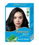 RKS Peeroo Natural Henna Hair Color Powder for Women and Men | Black Herbal Hair Colour Mehandi Powder | Herbal Henna Powder for Hair Colour | Henna Hair Colour Powder - 60g